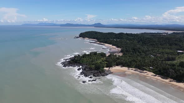 The Beaches at the most southern part of Borneo Island