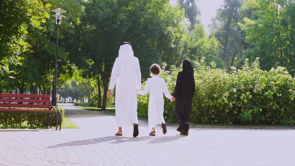 Arabian Family at the park