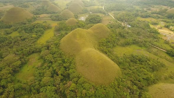 Landscape with Green Hills Bohol, Philippines