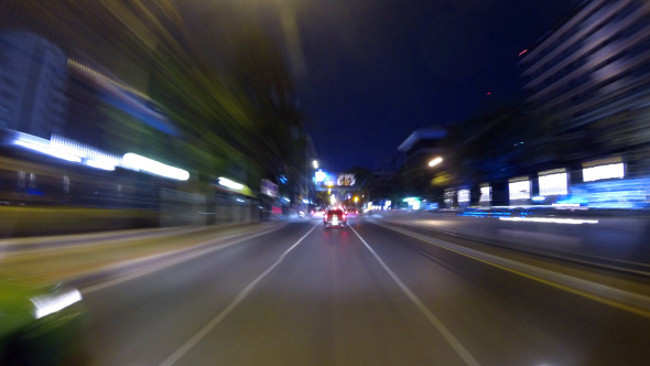 Driving Night City