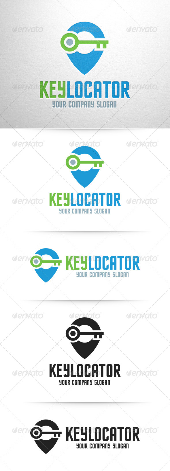 Key Locator Logo Template
