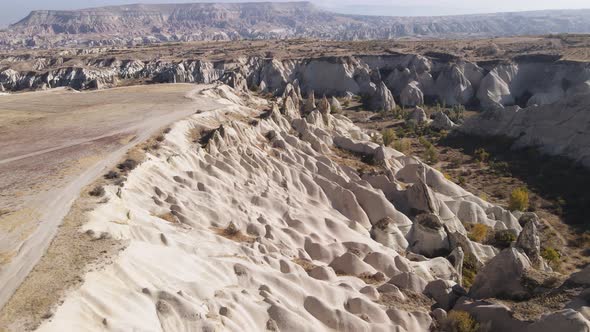 Cappadocia Landscape Aerial View. Turkey. Goreme National Park