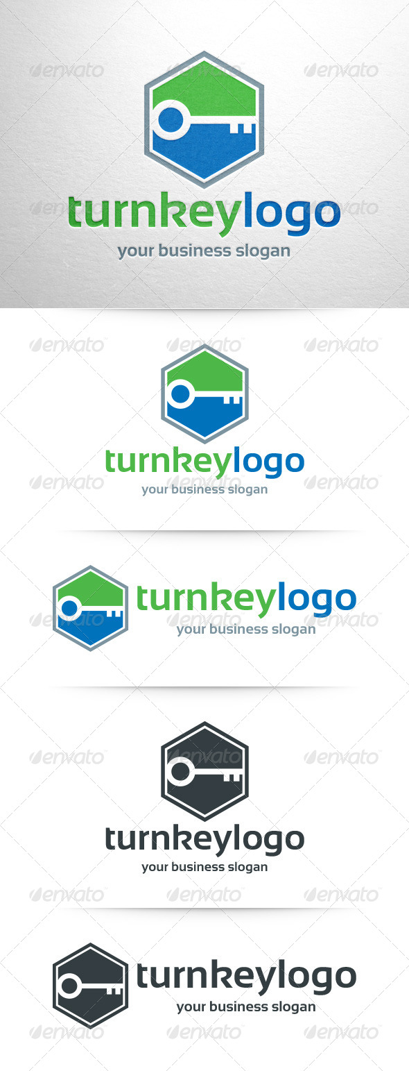 Turn Key Logo Template