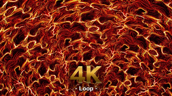 Winding Fire Lines Background Loop 4K