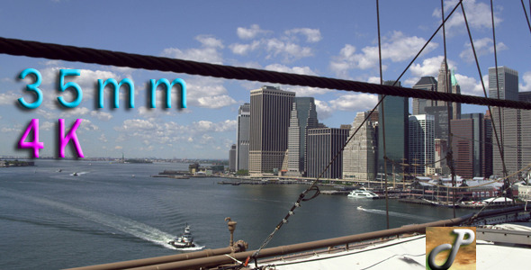 Downtown Manhattan View From Brooklyn Bridge