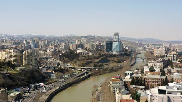 Aerial View of Tbilisi