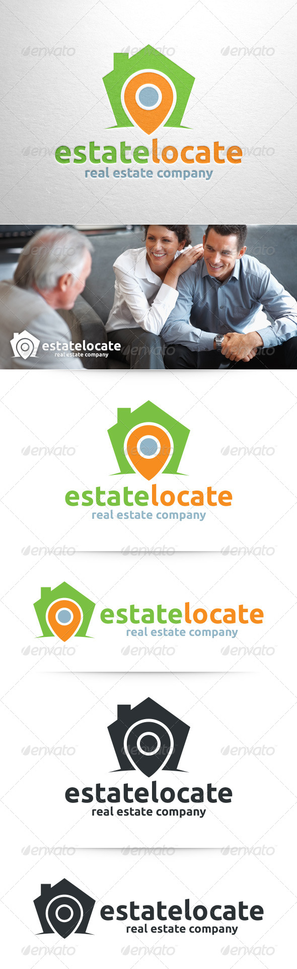 Estate Locate Logo Template