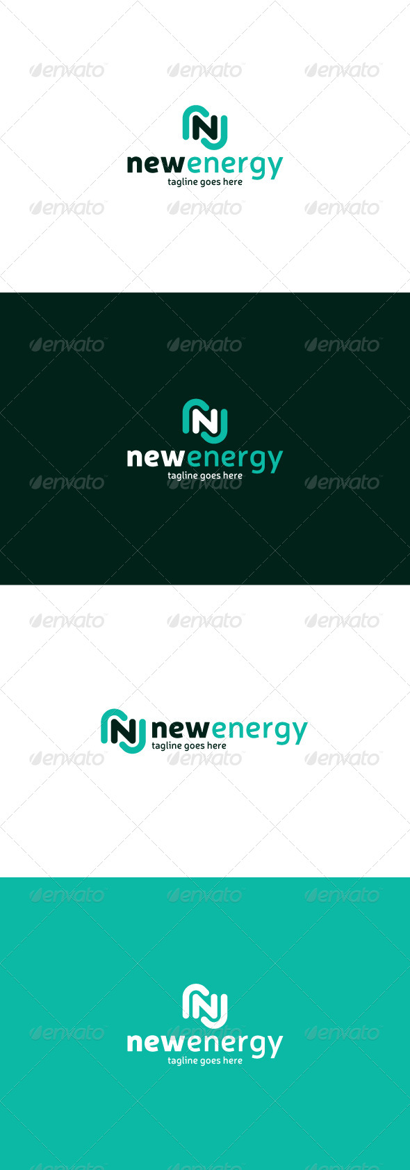 New Energy Logo — Letter E
