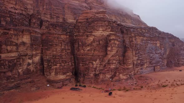 Rare Rainy Day in Wadi Rum Desert