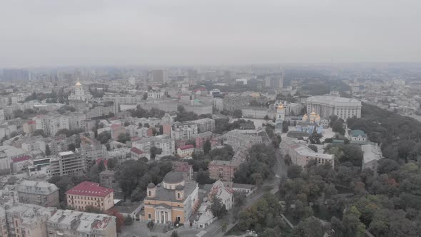 Kyiv, Ukraine. City View. Aerial Landscape