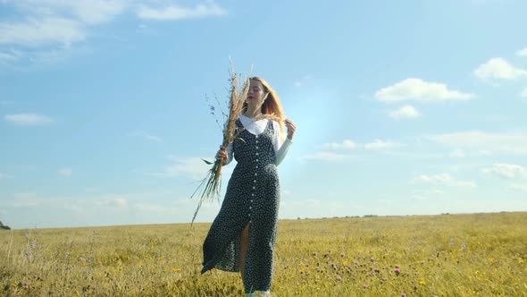 A Young Girl Enjoys Freedom