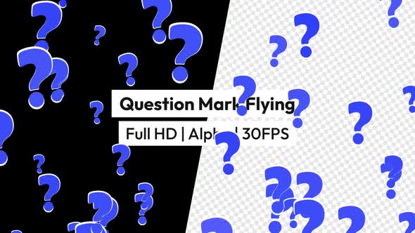 Question Mark Flying with Alpha v2