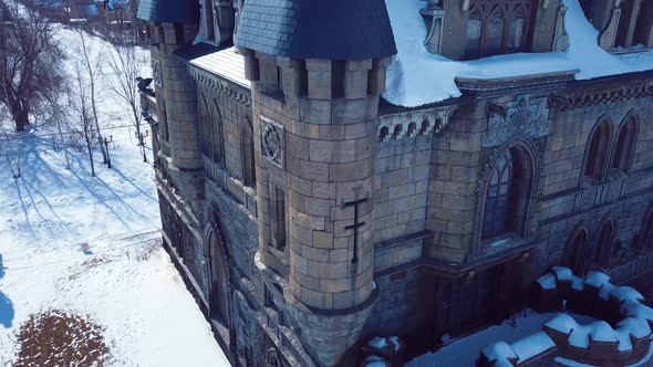 Aerial View Of Garibaldi Castle In Togliatti, Sights Of Russia