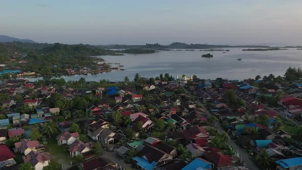 AH - Aerial Shot of a Beautiful Village 02