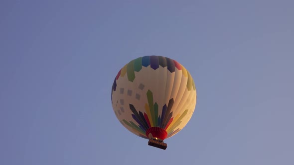 Hot Air Baloon Flying in Sky