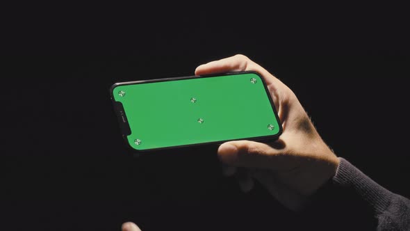 Using Smartphone with Green Screen on Mobile Phone