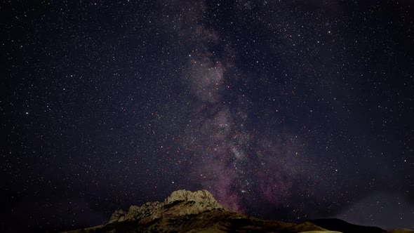 Artificial Satellites of the Earth Against the Background of the Stars in the Night Sky