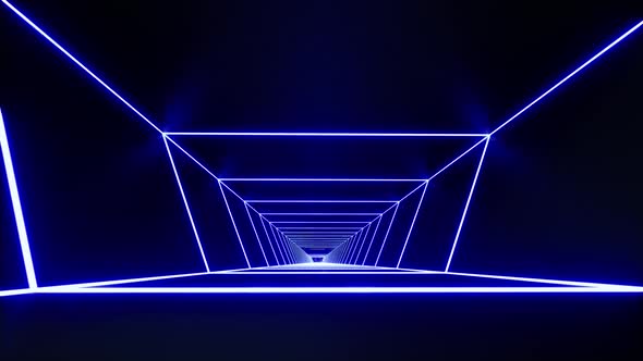 Color Neon Line Technology Motion Graphic Vj Background Led Lamp