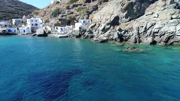 Village of Seralia on the island of Sifnos in the Cyclades in Greece