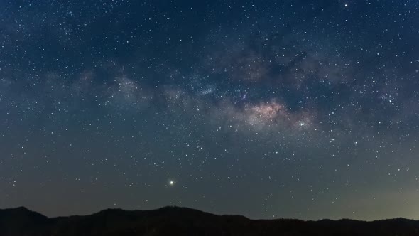 Milky Way Galaxy Time Lapse.