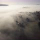 Aerial view of morning fog over forest in Umbria, Italy - VideoHive Item for Sale