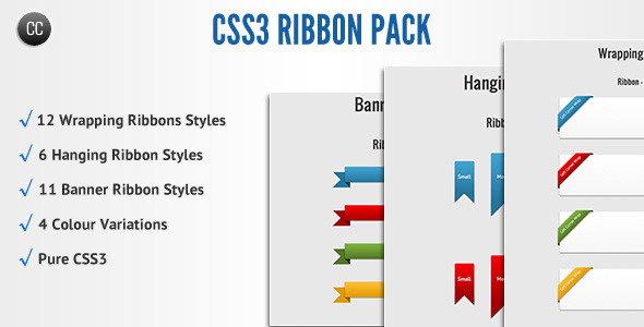 Pakiet wstążek CSS3