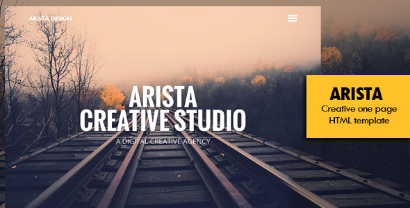 Arista - Creative One Page Template