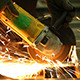 Working With an Angle Grinder - VideoHive Item for Sale