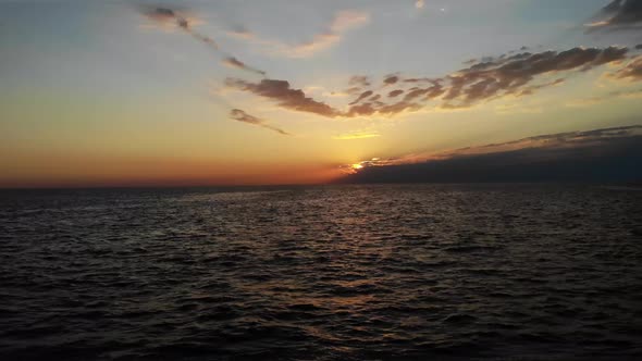 Sunset Over the Sea