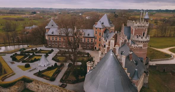 Ancient Gaasbeek Castle In Belgium