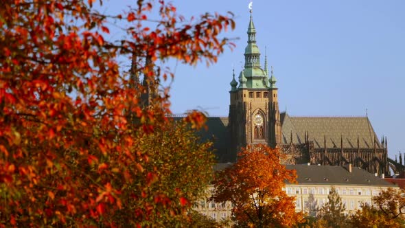 Saint Vitus Cathedral in the Autumn