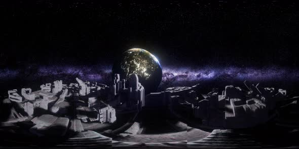 Big Alien Mothership. VR 360 Virtual Reality alt