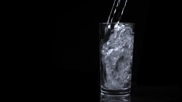 Pouring Clean Water Into the Glass