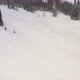 Aerial View of a Skier and Snowboarder Riding on a Snowy Slope. - VideoHive Item for Sale