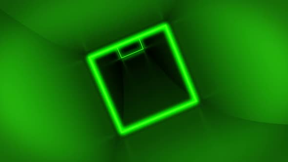 Flying Through Colorful Cube Tunnel Neon Squares alt