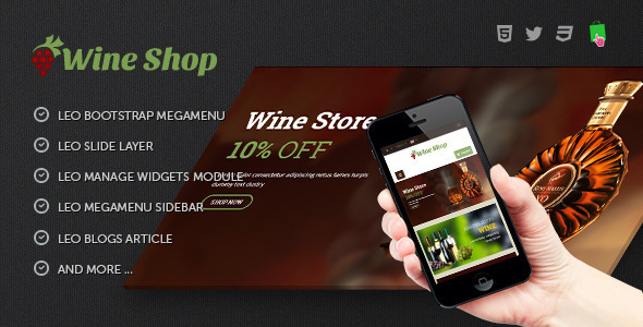 Leo Wine Store - Alcohol & Beverage PrestaShop 1.7.6.x Theme