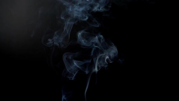 Smoke on a Black Background