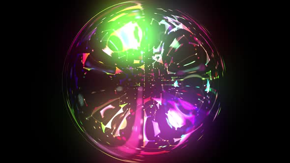 Abstract Spherical Colorful Digital Technology Background 3