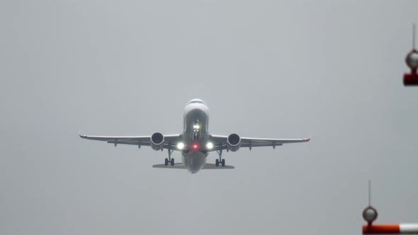 Passenger Plane Taking Off