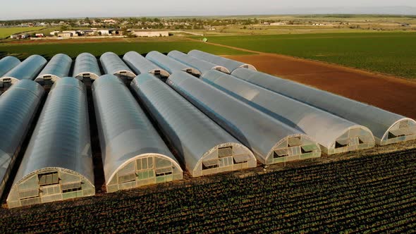 Greenhouses Aerial View