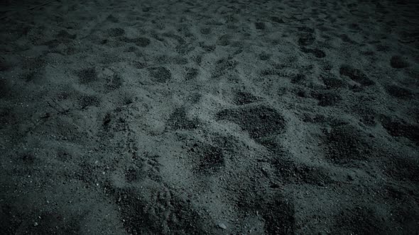 Beach sand at Night