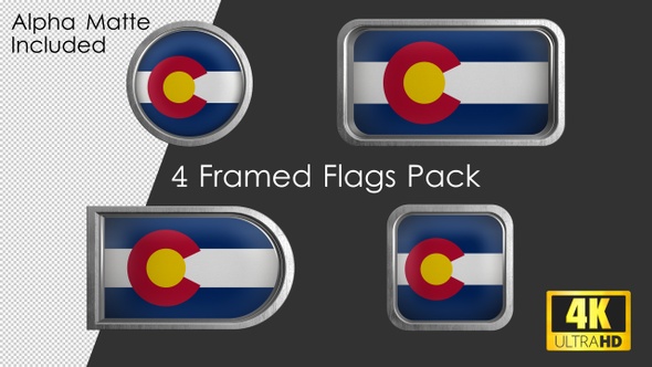Colorado State Flag Framed