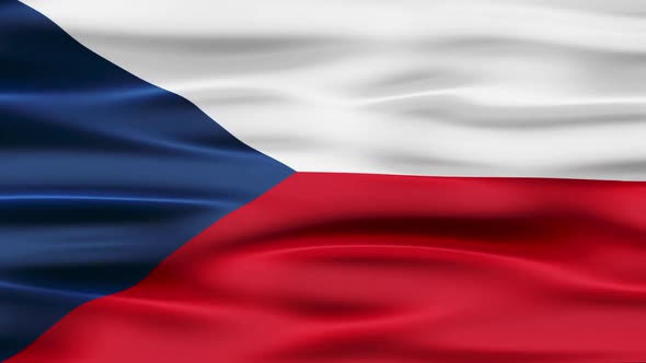 Czechia Flag Waving