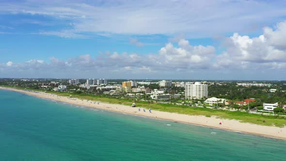 Aerial Reveal Delray Beach Florida Drone Video 4k 2020