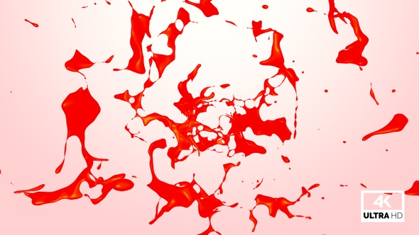 Swirl Red Paint Splash