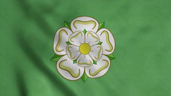 North Yorkshire Flag England Waving in the Wind