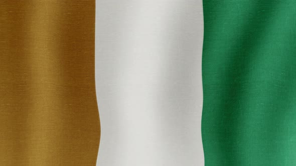 The National Flag of Cote d'Ivoire alt