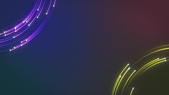 Neon Circle Lines Background