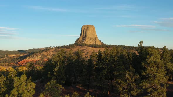 Devils Tower Butte in Morning