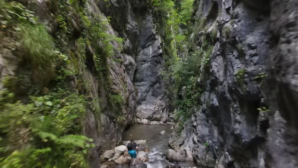 Hiking Canyon Aerial